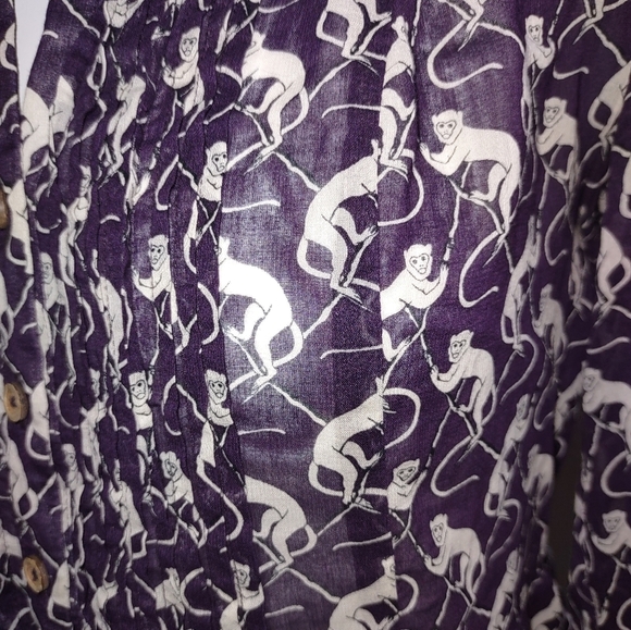 ANTHROPOLOGIE Maeve monkey shirt - Picture 3 of 7